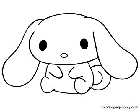 Cinnamoroll Christmas Coloring Page - Free Printable Coloring Pages