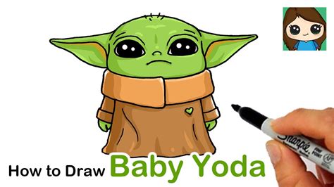 How to Draw Yoda Baby - YouTube