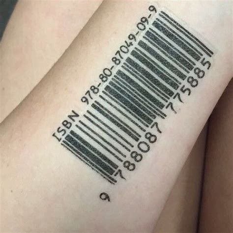 20 Graphic Barcode Tattoo Meanings - Placement Ideas Check more at http://tattoo-journal.com/20 ...