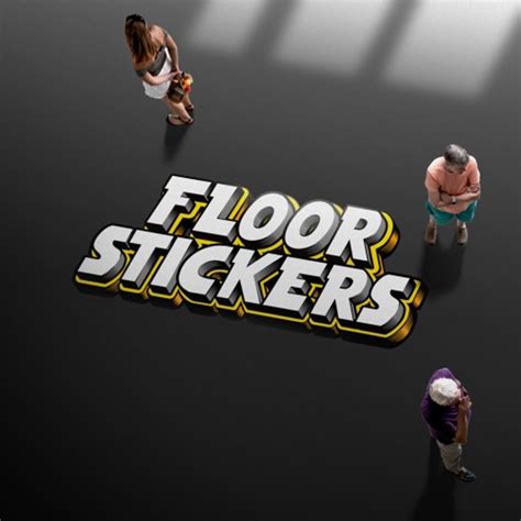 Personalised Floor Stickers - StickerApp