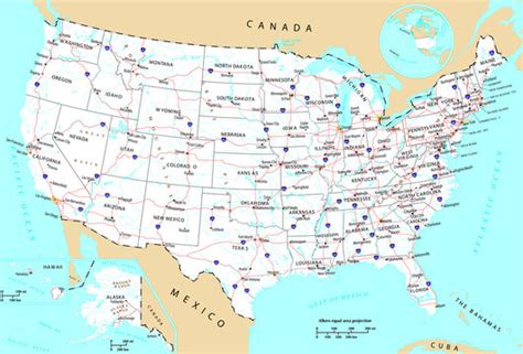 Us Maps With Cities And Highways