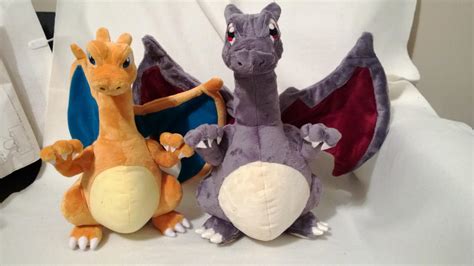 Shiny Charizard plush Comparison pic by LRK-Creations on DeviantArt