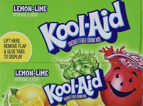 Kool-Aid Lemon Lime Unsweetened Soft Drink Mix, (Bonus Pack of 50 Packets) | eBay