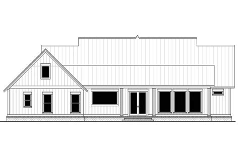 House Plan 56700 - Farmhouse Style with 2553 Sq Ft, 3 Bed, 2 Bath, 1 Half Bath