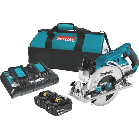 Makita 18 Volt LXT X2 Lithium-Ion Brushless 7-1/4 In. Rear Handle Cordless Circular Saw Kit