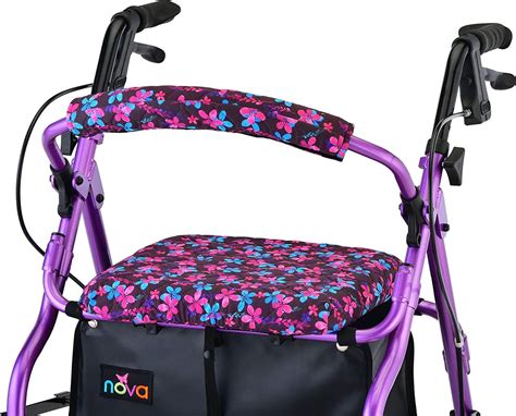 Nova Medical Rollator Walker Seat & Back Covers - Removable and Washable - Senior.com Rollator ...