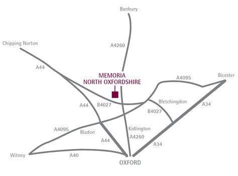 Find Us – North Oxfordshire Crematorium and Memorial Park