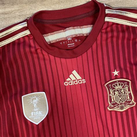 SPAIN NATIONAL TEAM 2010 ADIDAS HOME INTERNATIONAL SOCCER JERSEY LARGE ...