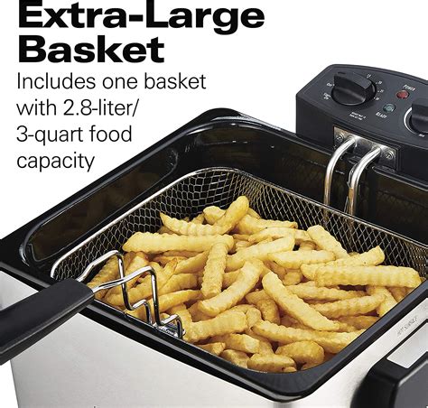 Hamilton Beach 35035A Professional Grade Electric Deep Fryer | Bigbigmart.com