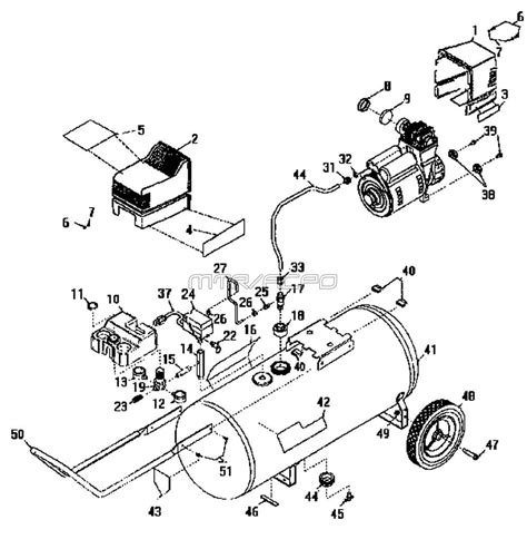 Sears Craftsman 919.165250 Air Compressor Parts