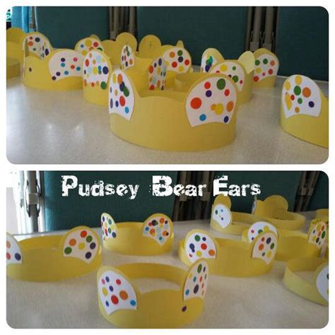 Pudsey Bear Hat Crafts | Bear crafts, Toddler crafts, Crafts