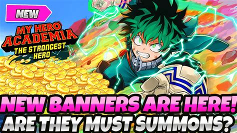 *NEW BANNERS ARE HERE!* + THE DEVS DID SOMETHING REALLY COOL! (My Hero Academia: The Strongest ...