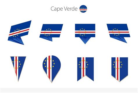 Cape Verde national flag collection, eight versions of Cape Verde vector flags. 17222864 Vector ...