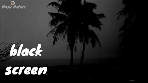 Rain sounds black screen - YouTube