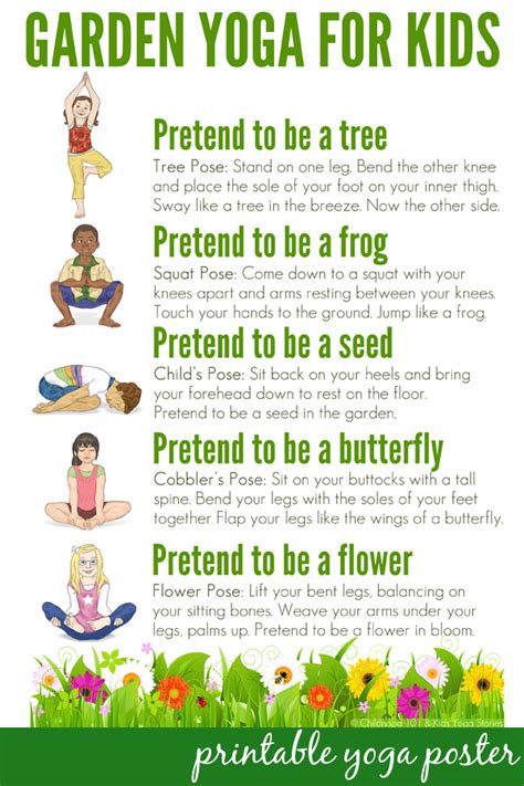 YOGA FOR KIDS FREE RESOURCES & PRINTABLE YOGA POSTERS