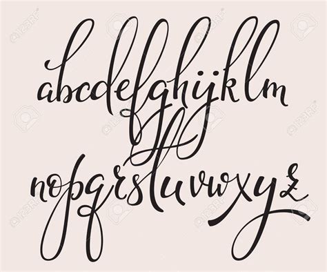 Cursive Alphabet Calligraphy | AlphabetWorksheetsFree.com