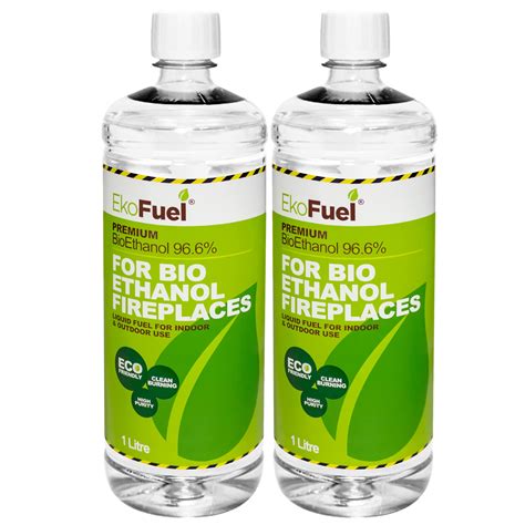 Buy EKOFUEL (2 Litre) Premium Bioethanol Fuel – Bio Ethanol Liquid Fuel ...