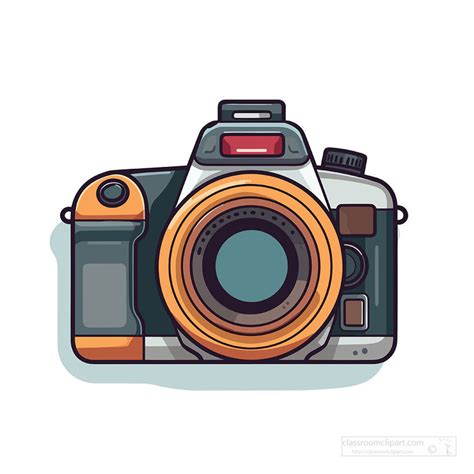 Camera Clipart-flat design digital camera for travel clip art - Clip Art Library