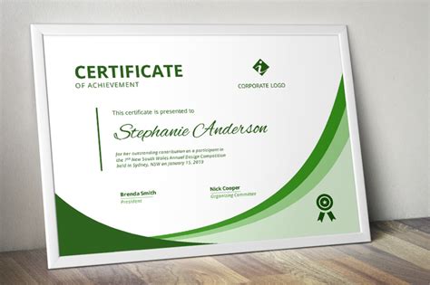 Modern Word Certificate Template