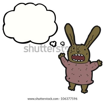 Cartoon Crazy Rabbit Stock Photo 106377596 : Shutterstock