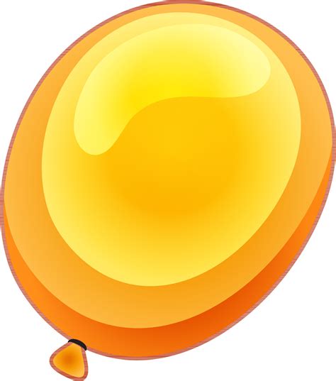 Flat illustration of an orange balloon. 24327132 Vector Art at Vecteezy