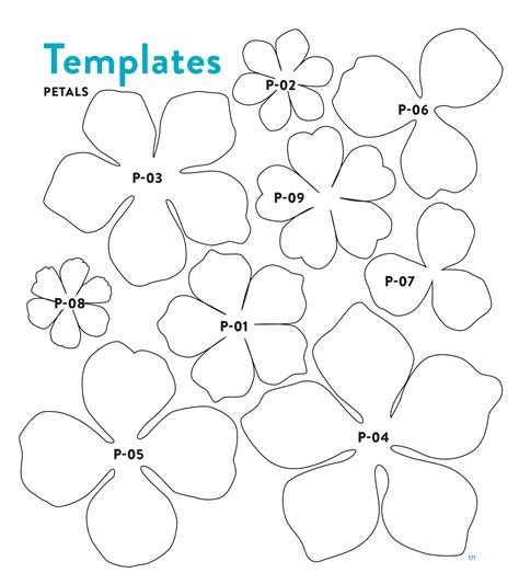 Printable Paper Flower Templates