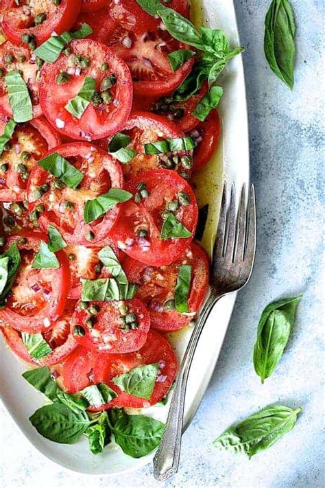 Easy Fresh Tomato Salad - From A Chef's Kitchen