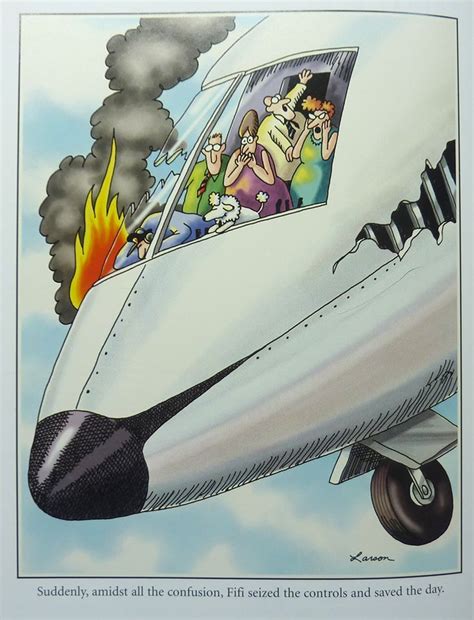 "The Far Side" by Gary Larson. Little did anyone know that Fifi was a qualified pilot. | Far ...