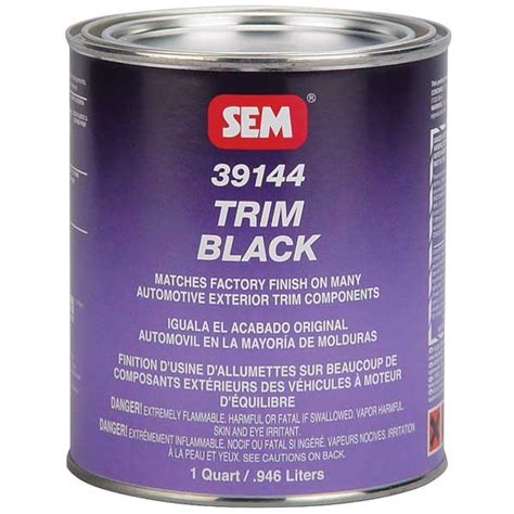 SEM® Trim Black Paint - Qt - TP Tools & Equipment