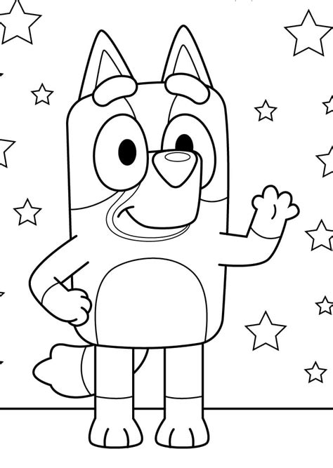 Mackenzie from Bluey Coloring Page - Free Printable Coloring Pages for Kids