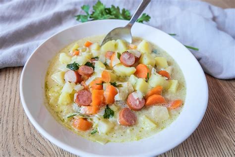 German Potato Soup Recipe (Kartoffelsuppe) - Recipes From Europe