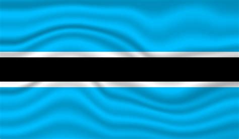 Botswana National Flag vector design. Botswana flag 3D waving background vector illustration ...