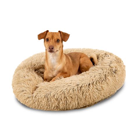 Best Choice Donut Calming Dog Pet Dog Bed, Medium, Brown - Walmart.com - Walmart.com