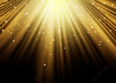 Bright Light Line Gold Particle Dust Background, Light Brightening, Gold Particles, Dust ...