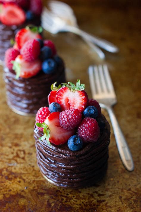 Mini Double Chocolate Berry Cakes - The Kitchen McCabe