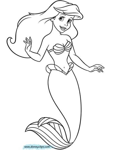 The Little Mermaid Printable Coloring Pages 3 | Disney Coloring Book