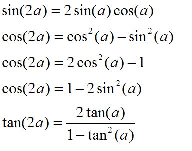 Trig Double and Half Angle Formulas - Free Math Help