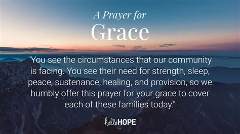 A Prayer for Grace | helloHOPE