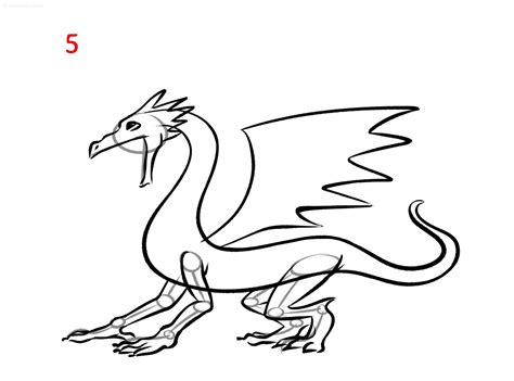 Dragon Drawing Ideas » How to draw a Dragon