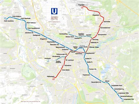 Nuremberg Metro Map