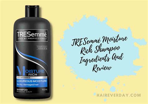 TRESemmé Moisture Rich Shampoo Ingredients + Review 2024 – Hair Everyday Review