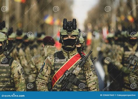 Romanian Army Special Forces Soldiers Prepare for the Romanian National Day Military Parade ...