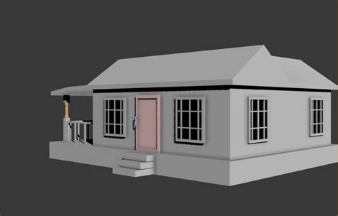 Simple House 3D Model .fbx - CGTrader.com