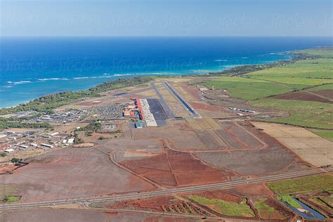 "Aerial View Of Kahului Airport Maui" by Stocksy Contributor "Neal Pritchard" - Stocksy