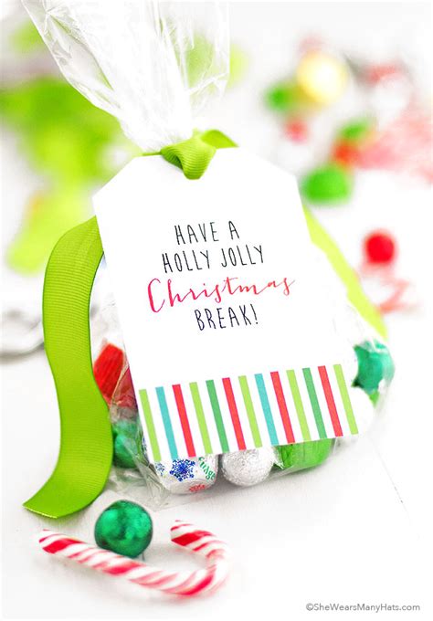 Printable Christmas Goodie Bag Tags | She Wears Many Hats