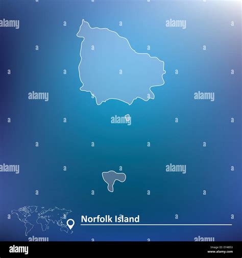 Map of Norfolk Island - vector illustration Stock Vector Image & Art ...