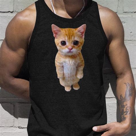 El Gato Meme Sad Crying Cat Munchkin Kitty Meme Trendy Men Women Tank ...