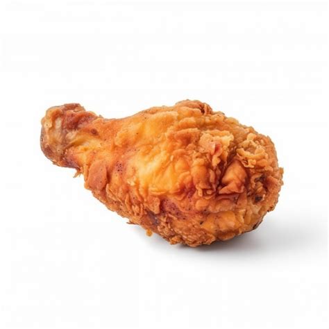 Premium Photo | A chicken leg is on a white background