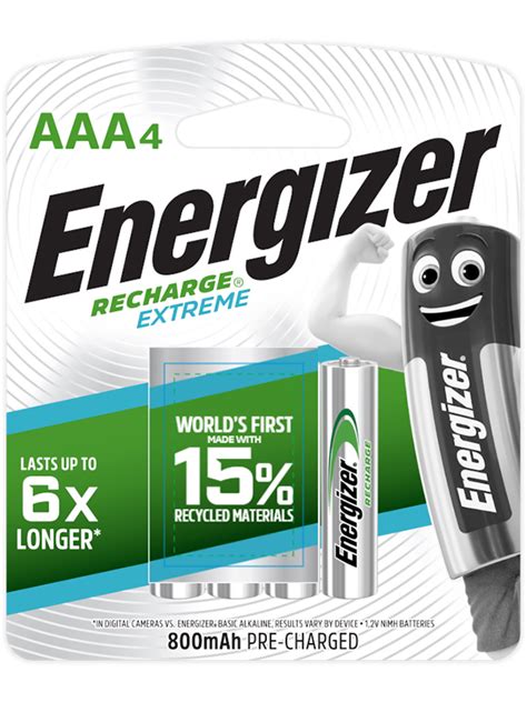 ENERGIZER RECHARGE® EXTREME AAA BATTERIES - Energizer-Philippines