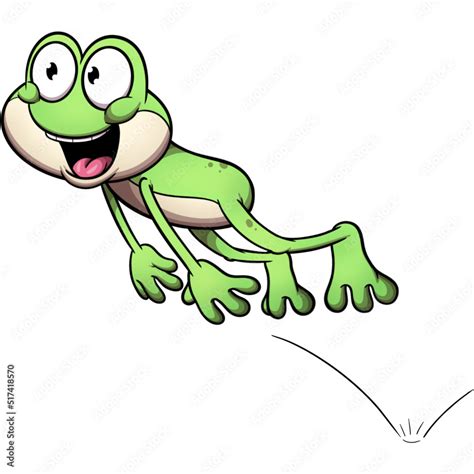 Frog Jumping Clipart